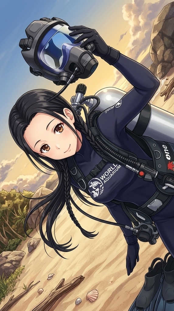 潜水女子 Vol.11 OCEAN REEF Full Face Mask-Diving GEAR【水中を泳ぐ女性の美】 Diving Girls Vol.11 - OCEAN REEF Full Face Mask-Diving GEAR【The Beauty of Women Swimming Underwater】