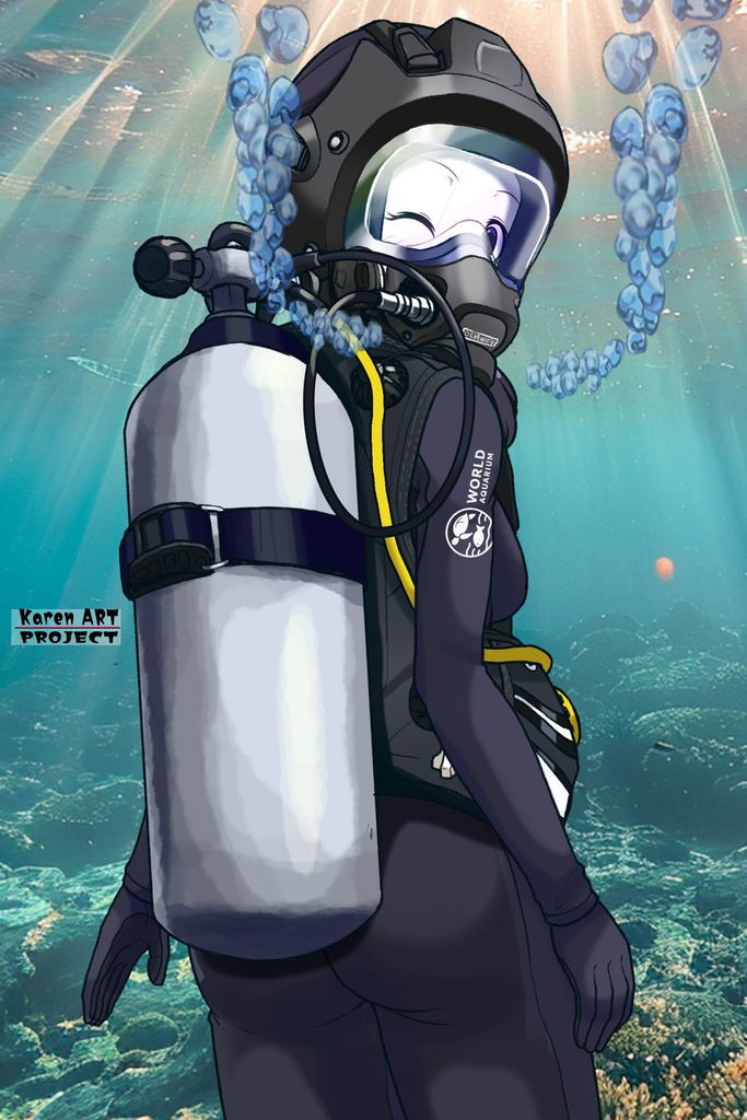 潜水女子 Vol.11 OCEAN REEF Full Face Mask-Diving GEAR【水中を泳ぐ女性の美】 Diving Girls Vol.11 - OCEAN REEF Full Face Mask-Diving GEAR【The Beauty of Women Swimming Underwater】