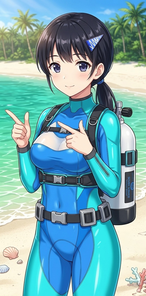 潜水女子 Vol.12 Full Face Mask-Diving GEAR【水中を泳ぐ女性の美】 Diving Girls Vol.12 - Full Face Mask-Diving GEAR【The Beauty of Women Swimming Underwater】