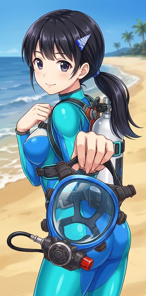 潜水女子 Vol.12 Full Face Mask-Diving GEAR【水中を泳ぐ女性の美】 Diving Girls Vol.12 - Full Face Mask-Diving GEAR【The Beauty of Women Swimming Underwater】