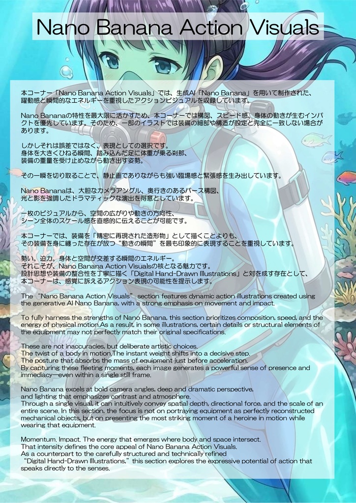 潜水女子 Vol.12 Full Face Mask-Diving GEAR【水中を泳ぐ女性の美】 Diving Girls Vol.12 - Full Face Mask-Diving GEAR【The Beauty of Women Swimming Underwater】