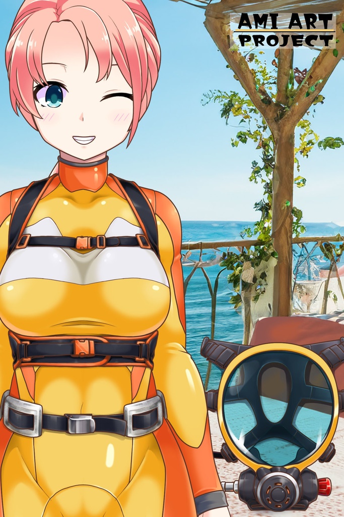 潜水女子 Vol.13 Full Face Mask-Diving GEAR【水中を泳ぐ女性の美】 Diving Girls Vol.13 - Full Face Mask-Diving GEAR【The Beauty of Women Swimming Underwater】