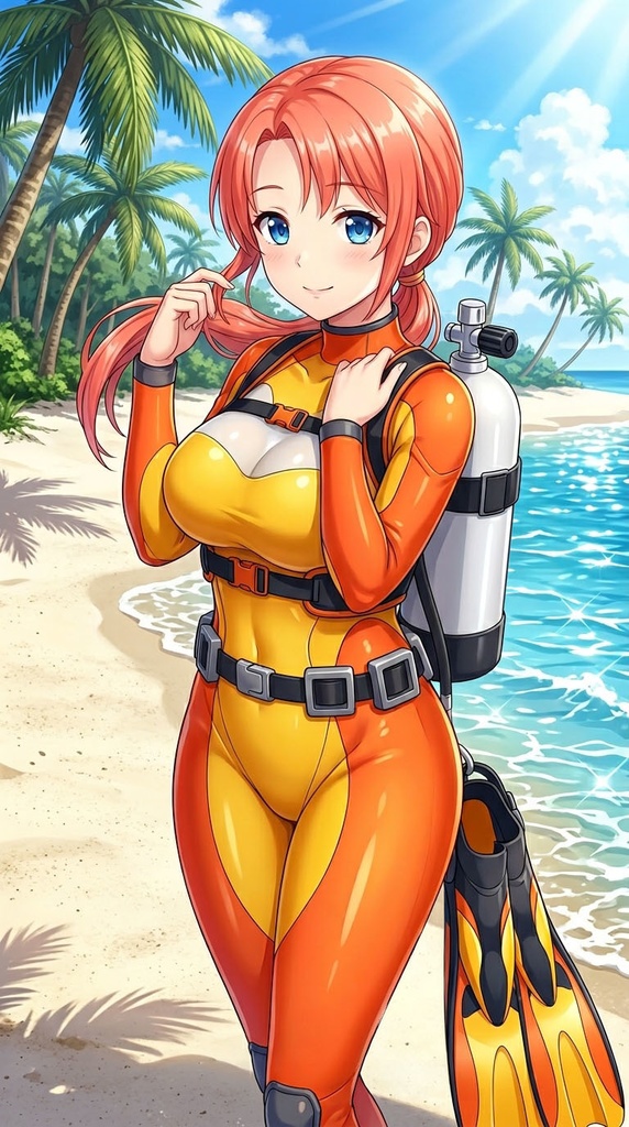 潜水女子 Vol.13 Full Face Mask-Diving GEAR【水中を泳ぐ女性の美】 Diving Girls Vol.13 - Full Face Mask-Diving GEAR【The Beauty of Women Swimming Underwater】