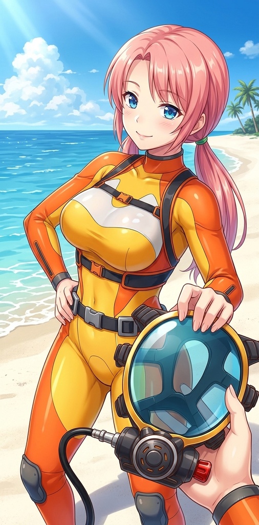 潜水女子 Vol.13 Full Face Mask-Diving GEAR【水中を泳ぐ女性の美】 Diving Girls Vol.13 - Full Face Mask-Diving GEAR【The Beauty of Women Swimming Underwater】