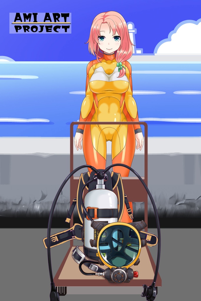 潜水女子 Vol.13 Full Face Mask-Diving GEAR【水中を泳ぐ女性の美】 Diving Girls Vol.13 - Full Face Mask-Diving GEAR【The Beauty of Women Swimming Underwater】