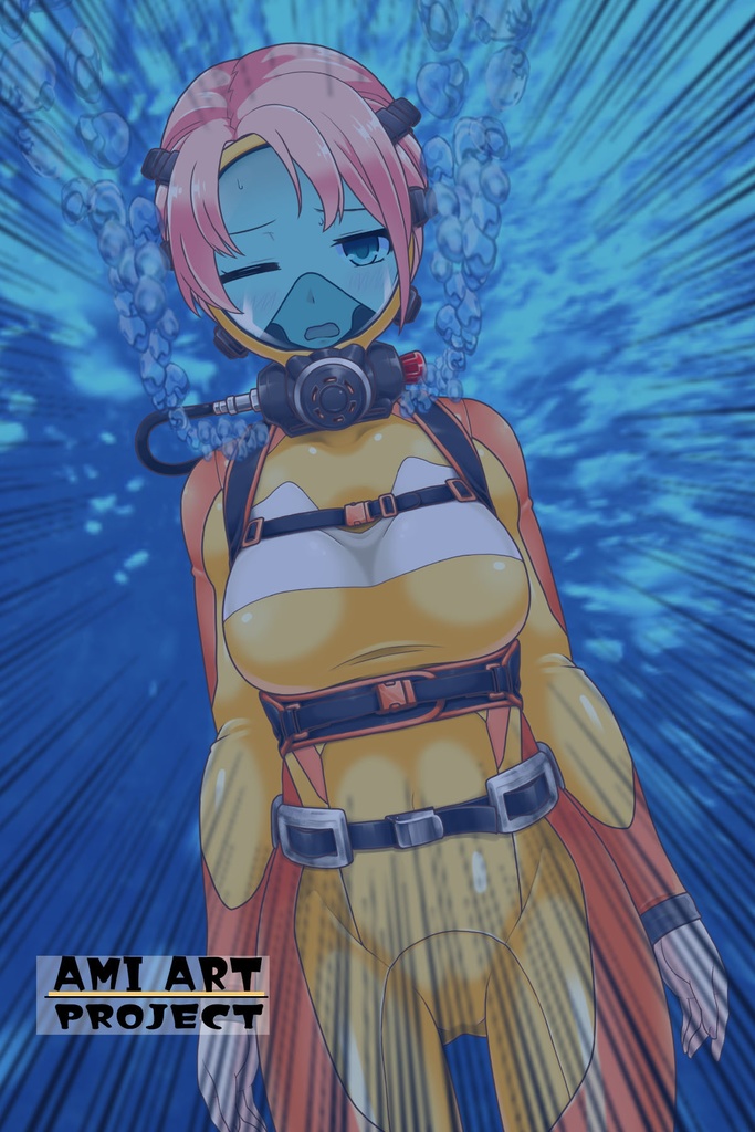 潜水女子 Vol.13 Full Face Mask-Diving GEAR【水中を泳ぐ女性の美】 Diving Girls Vol.13 - Full Face Mask-Diving GEAR【The Beauty of Women Swimming Underwater】