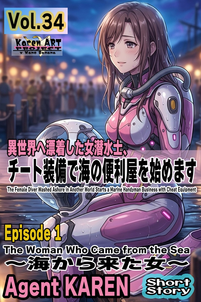 Agent Karen 小説Vol.34 異世界へ漂着した女潜水士、チート装備で海の便利屋を始めます Episode 1 Agent  The Female Diver Washed Ashore in Another World Starts a Marine Handyman Business with Cheat Equipment Episode 1