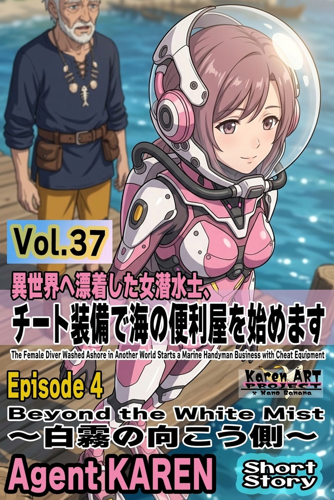 Agent Karen 小説Vol.37 異世界へ漂着した女潜水士、チート装備で海の便利屋を始めます Episode 4  The Female Diver Washed Ashore in Another World Starts a Marine Handyman Business with Cheat Equipment Episode 4