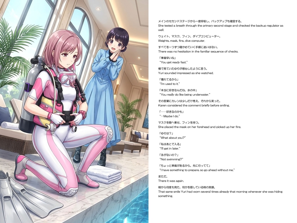 Agent Karen 小説Vol.40 カレンの休日 令嬢の邸宅と蒼い水底 Agent Karen Novel Vol.40 Karen’s Day Off — The Heiress’s Mansion and the Azure Depths