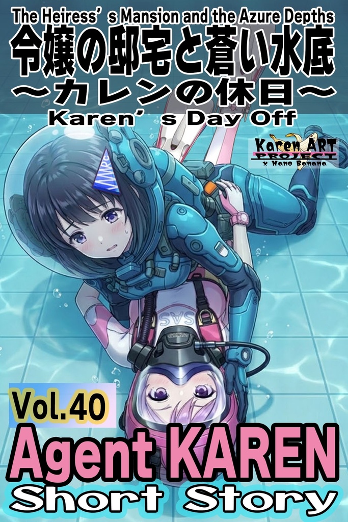 Agent Karen 小説Vol.40 カレンの休日 令嬢の邸宅と蒼い水底 Agent Karen Novel Vol.40 Karen’s Day Off — The Heiress’s Mansion and the Azure Depths