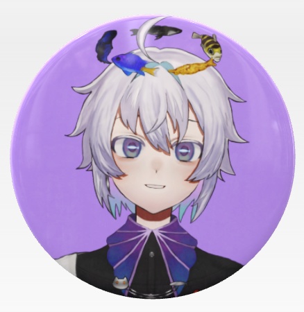 通常笑顔缶バッジ