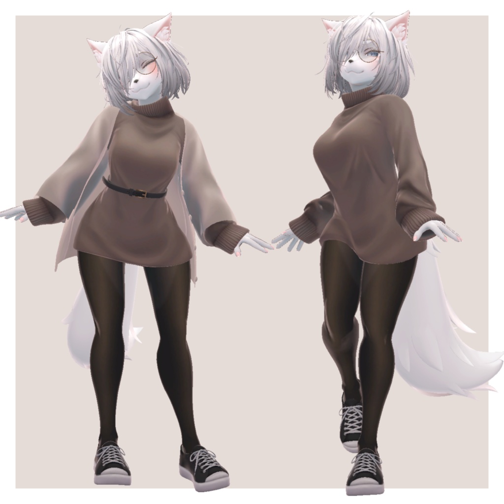 オリジナル3Dモデル「ましろ」