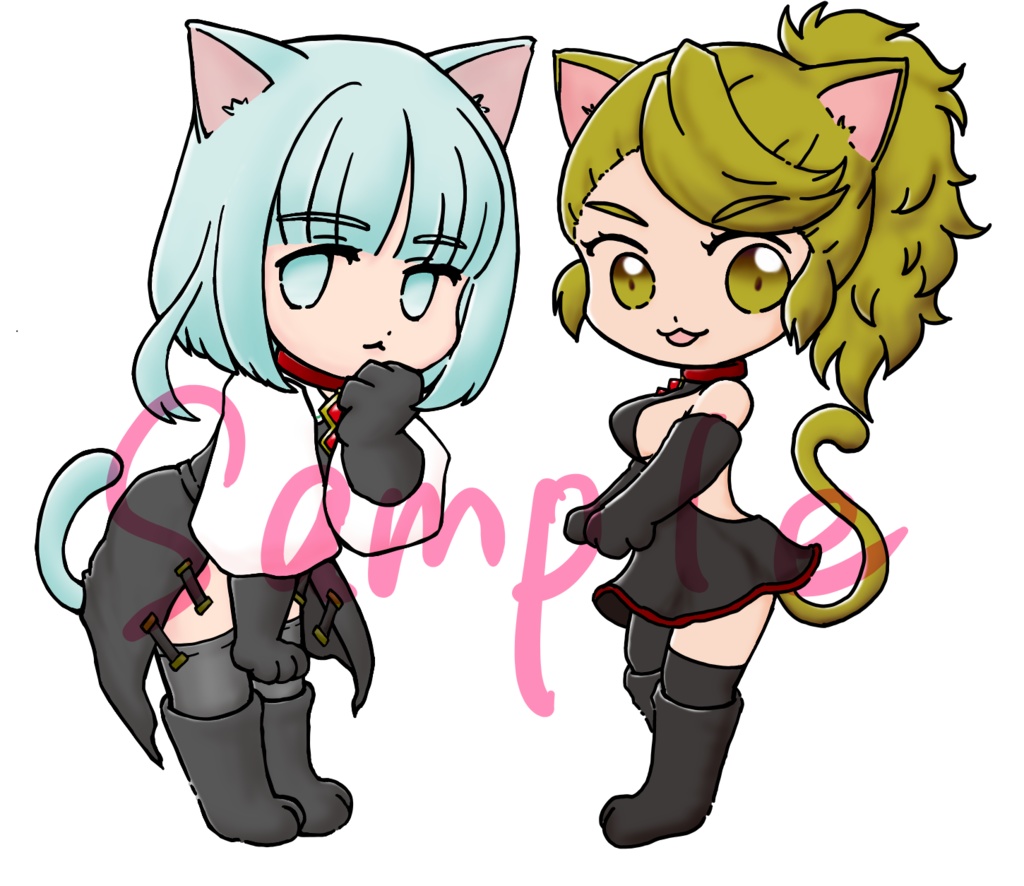 ネコミミセラシア アクリルスタンド 【あしあと台座】