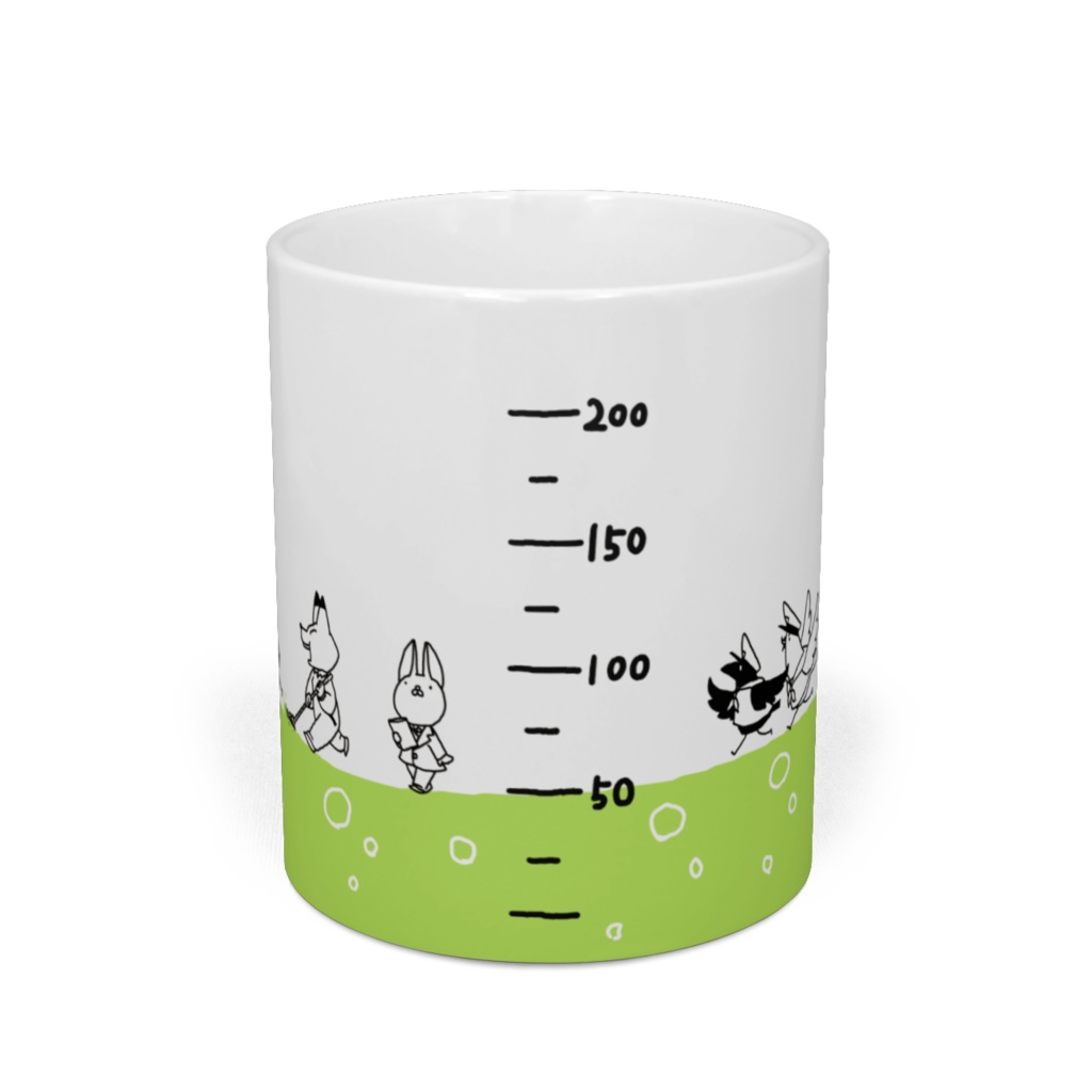 「今日のいきものくん」ビーカーマグカップ