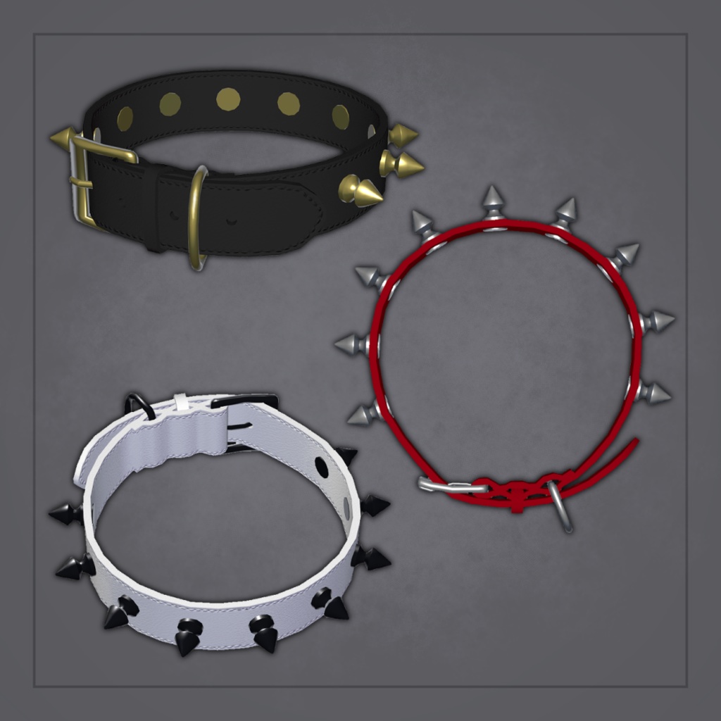 Spiked Choker / 首輪風スパイクチョーカー