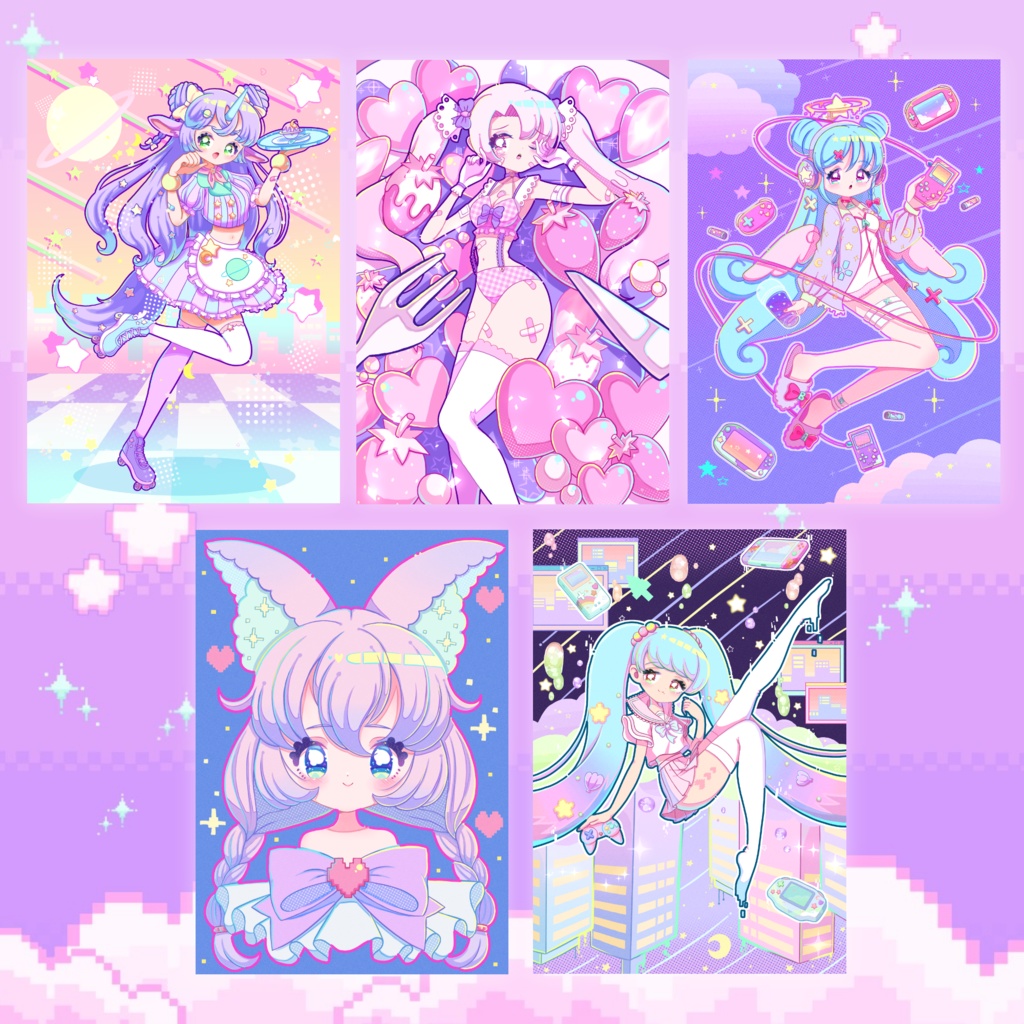 ゆめかわポストカードせっと