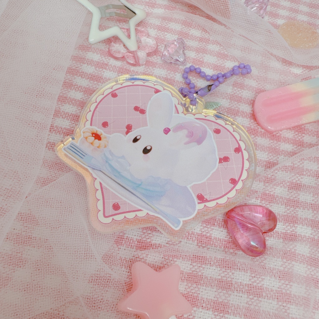 すいーつうさちゃんアクリルキーホルダー