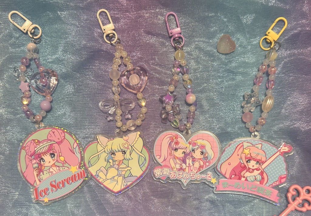 ビーズアクリルキーホルダー