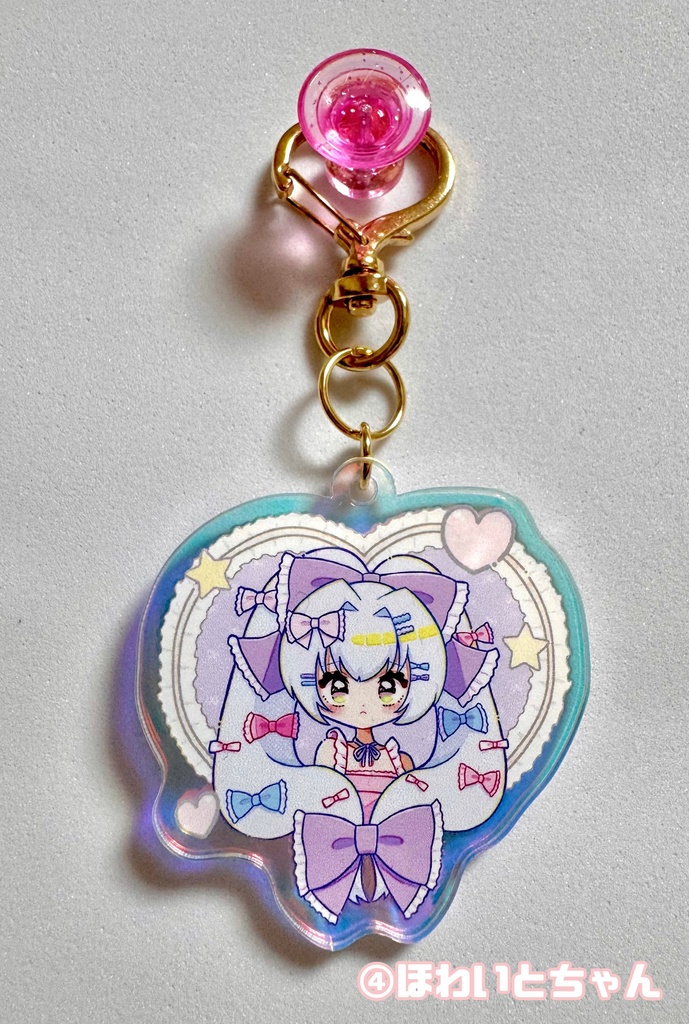 リボンアクリルキーホルダーちゃんズ