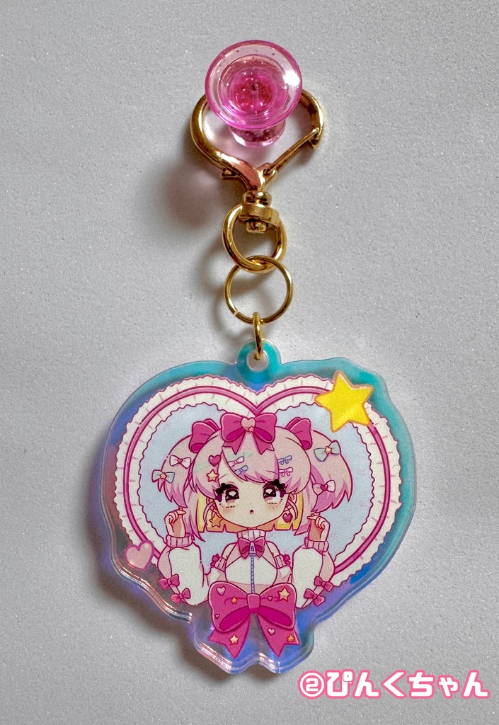 リボンアクリルキーホルダーちゃんズ