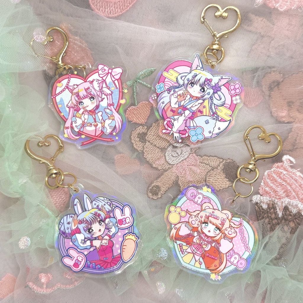 けもアクリルキーホルダーちゃんズ