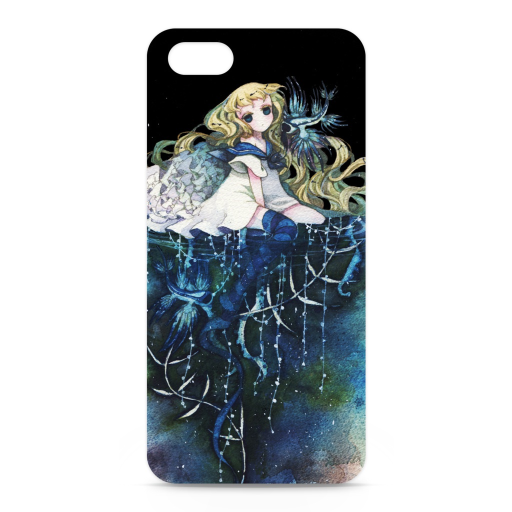 iPhoneケース【P. フィサリスと水面の恋人】