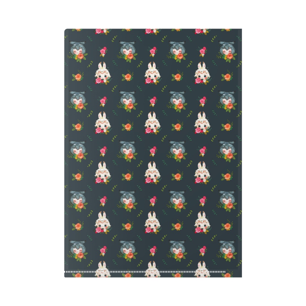 クリアファイル【草兎の彩り(ネイビー)】