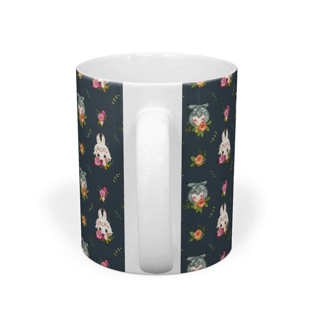 マグカップ【草兎の彩り(ネイビー)】
