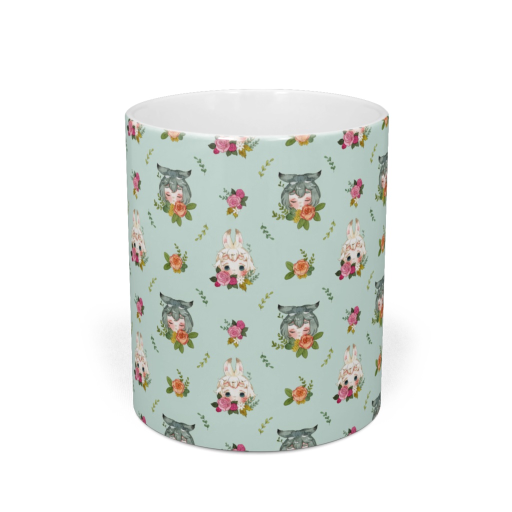 マグカップ【草兎の彩り(スカイブルー)】