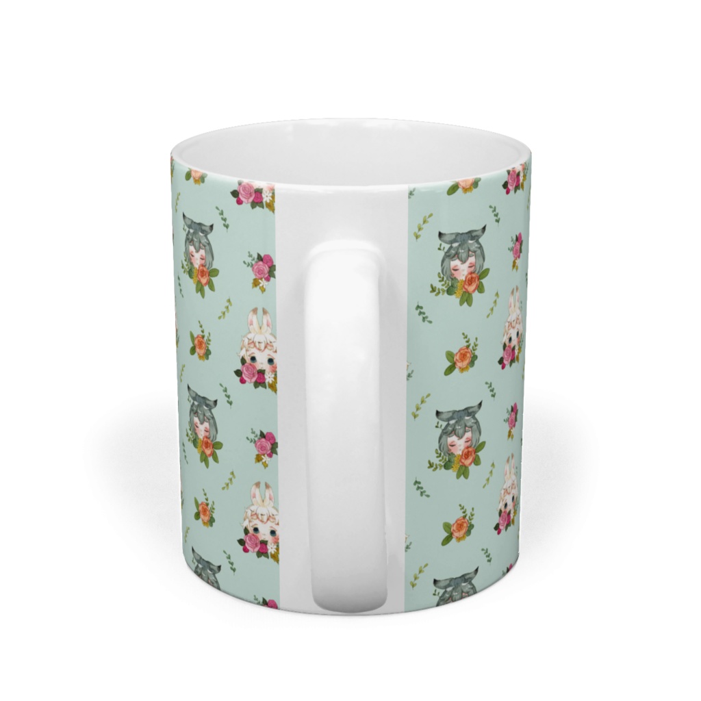 マグカップ【草兎の彩り(スカイブルー)】