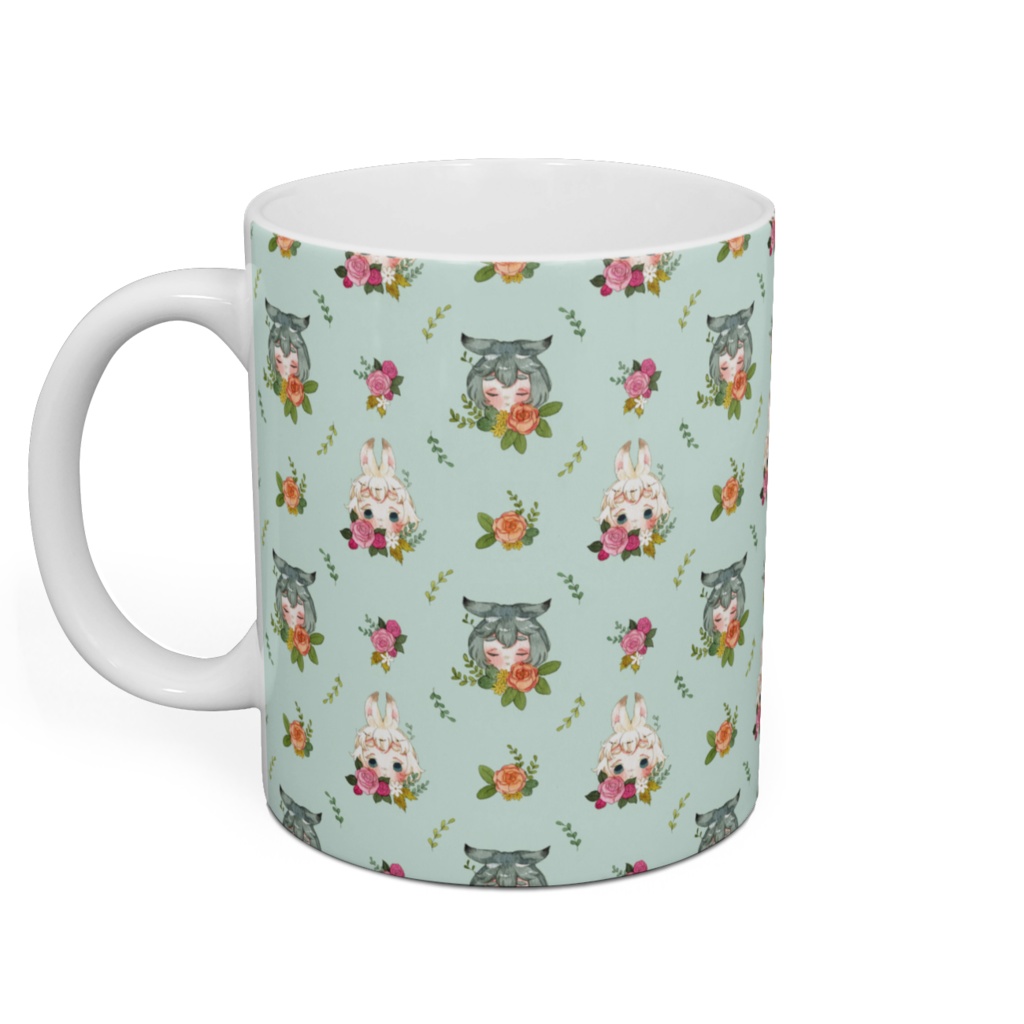 マグカップ【草兎の彩り(スカイブルー)】