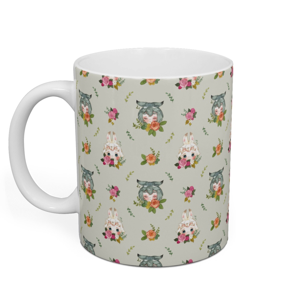 マグカップ【草兎の彩り(ベージュ)】