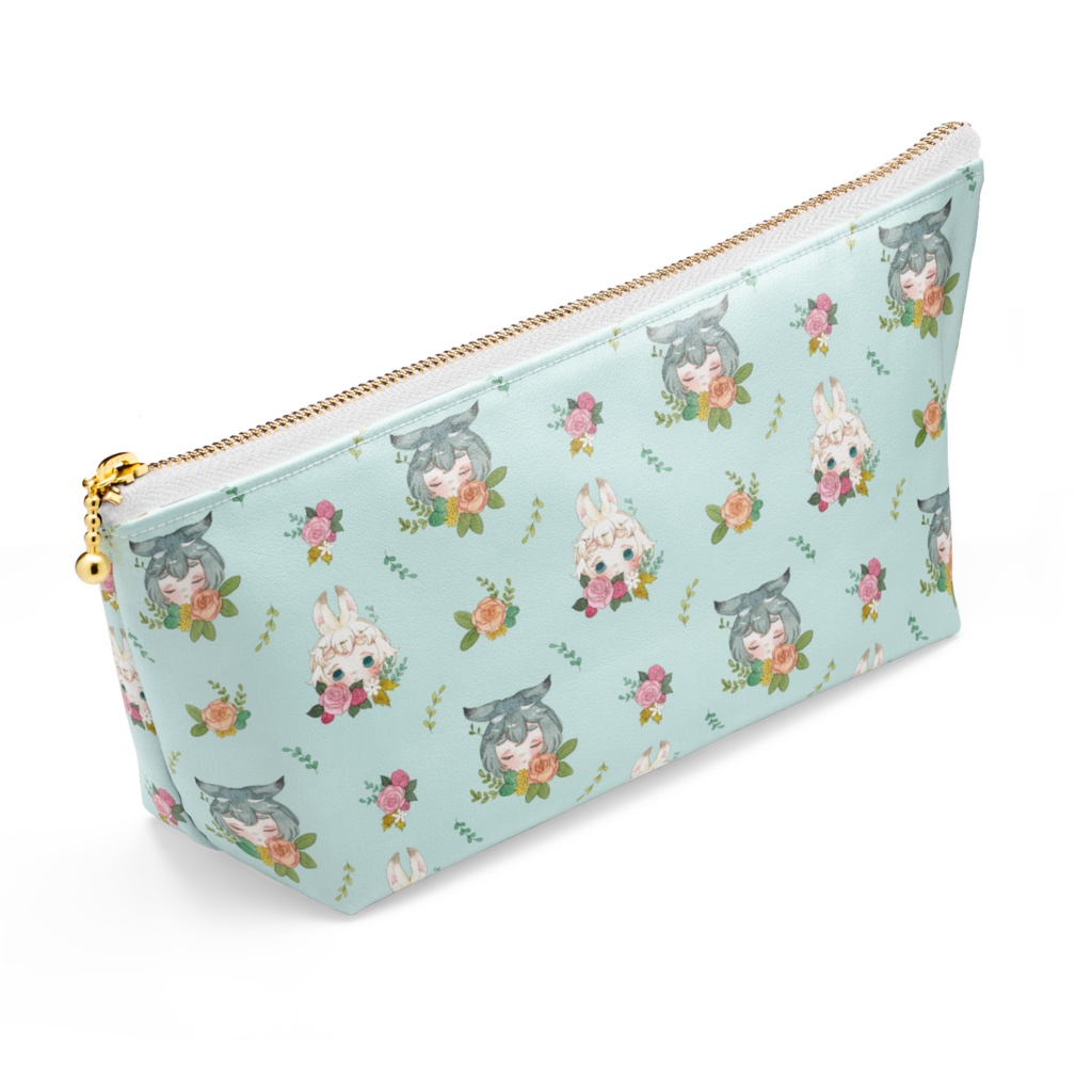 ポーチ【草兎の彩り(スカイブルー)】