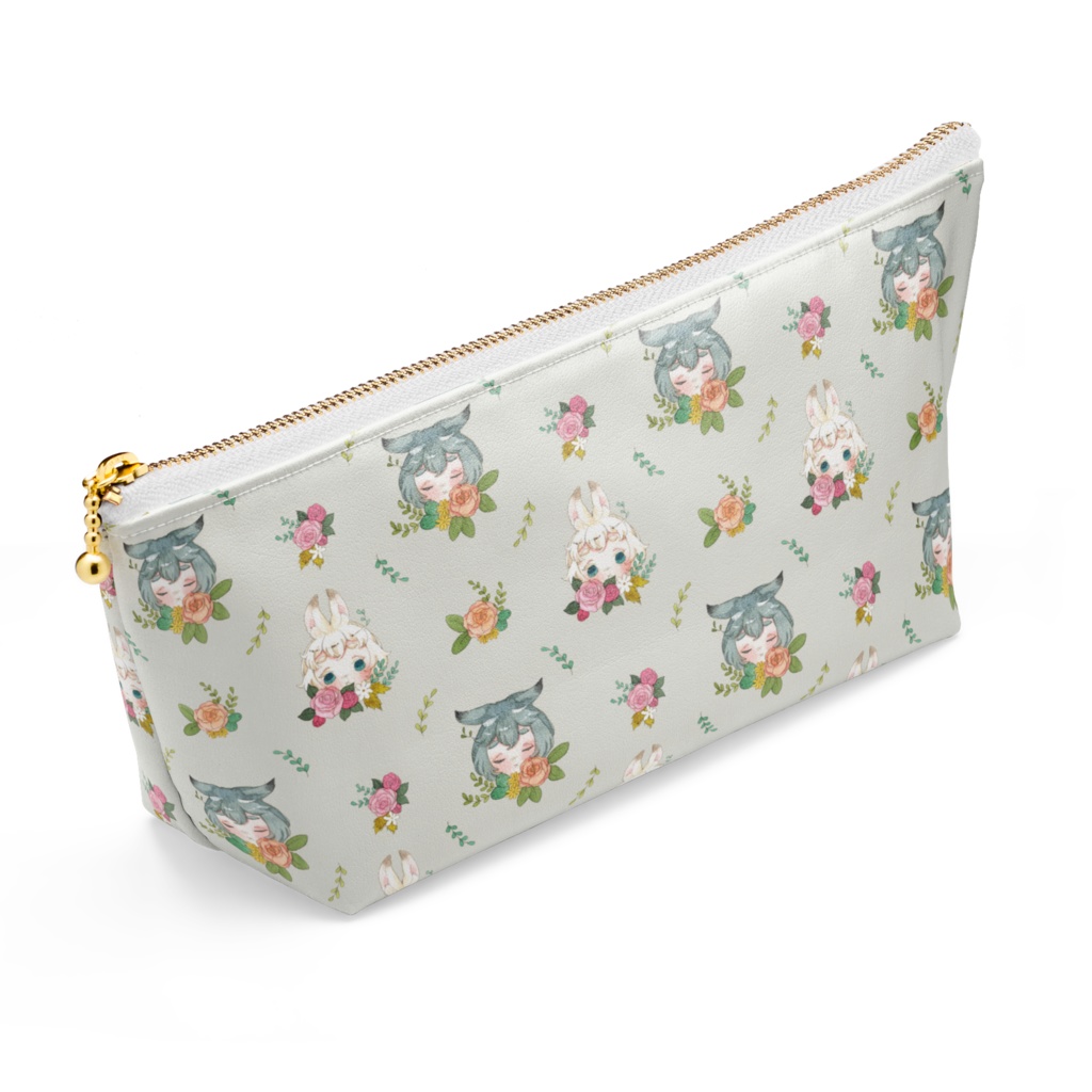 ポーチ【草兎の彩り(ベージュ)】