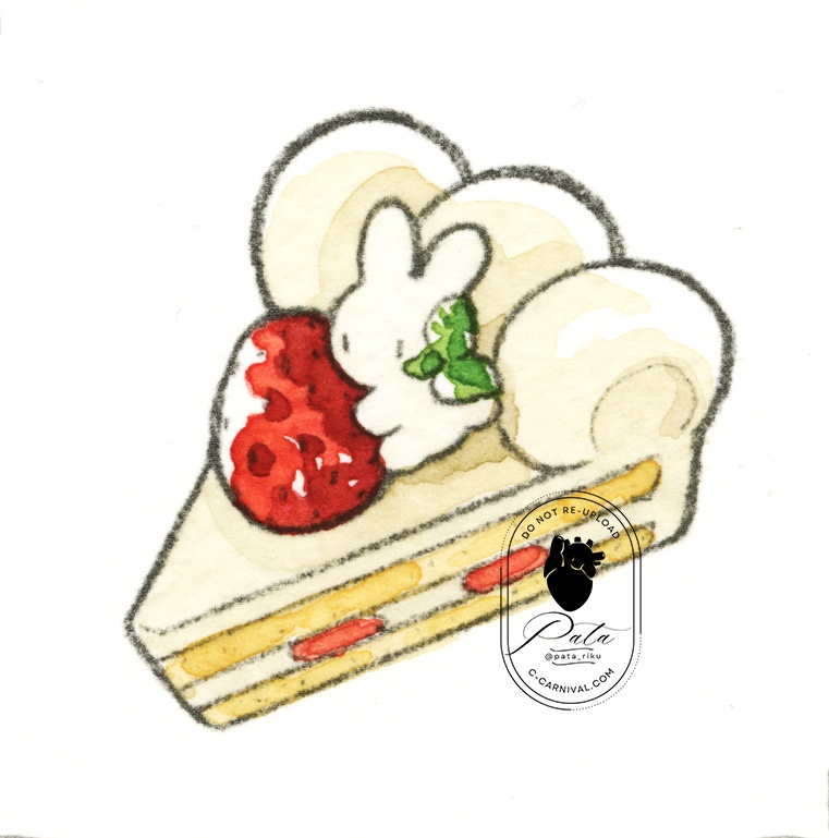 額装原画「on cake」