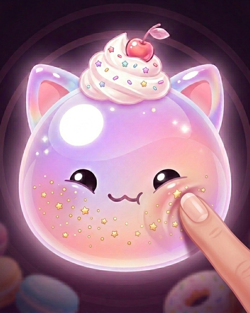 【配信OK】ぽよよん!スイーツスライムガーデン(暇つぶし育成ゲーム)