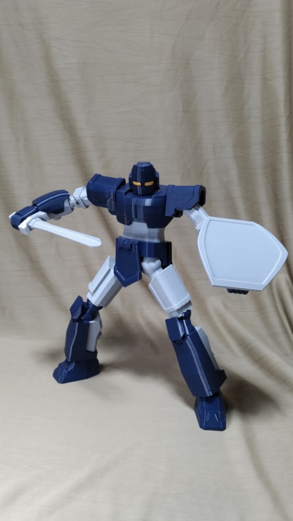 【無料/投げ銭】ロボット玩具"ウルフバートメック" 3Dプリント用STLデータ