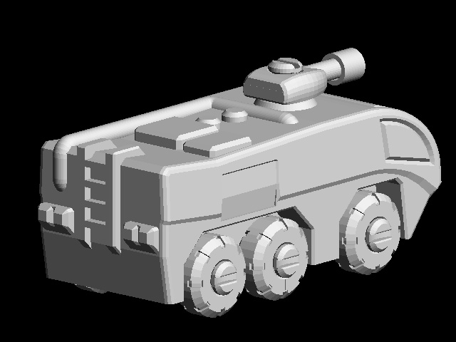 空港用消防車おもちゃ 3Dプリント用STLデータ Ver.1.0.2