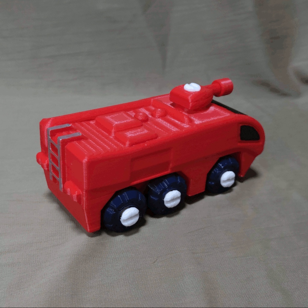 空港用消防車おもちゃ 3Dプリント用STLデータ Ver.1.0.2