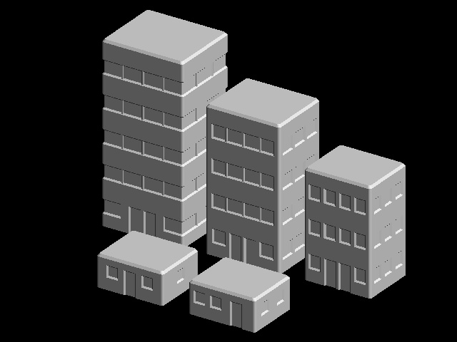 重ねて収納ビルセット 3Dプリント用STLデータ Ver.2.0.0 or 1.0.1