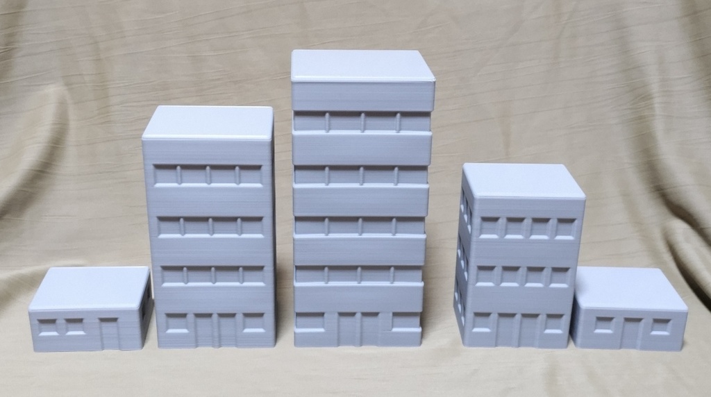 重ねて収納ビルセット 3Dプリント用STLデータ Ver.2.0.0 or 1.0.1