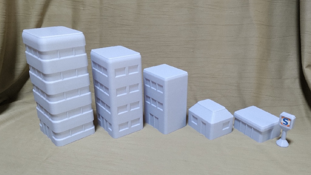 重ねて収納ビルセット 3Dプリント用STLデータ Ver.2.0.0 or 1.0.1