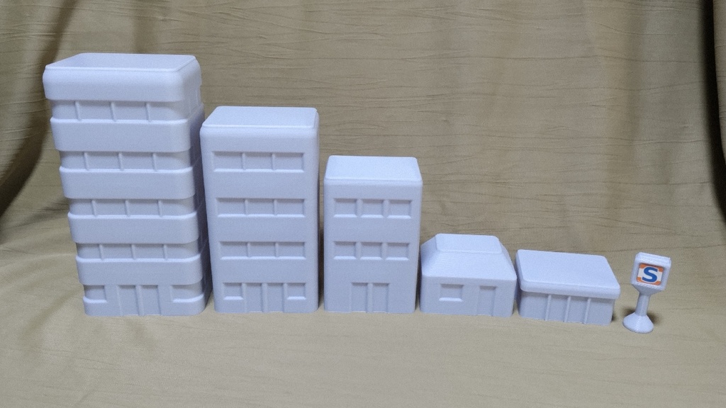 重ねて収納ビルセット 3Dプリント用STLデータ Ver.2.0.0 or 1.0.1