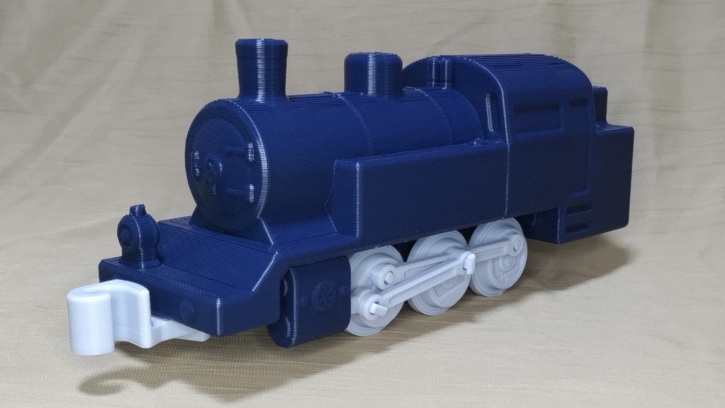 蒸気機関車おもちゃ3Dプリント用STLデータ Ver.1.1.1