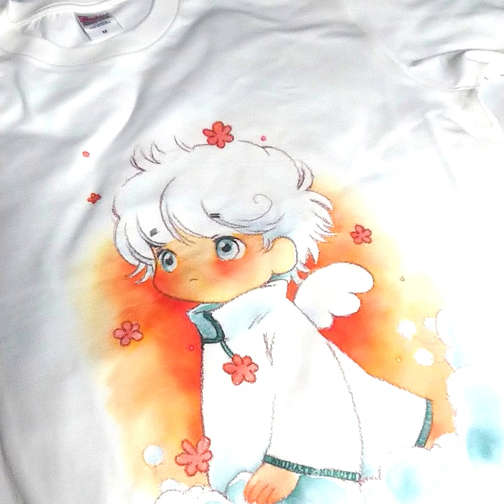 あの日の夕焼けを思う(イラスト付きTシャツ)