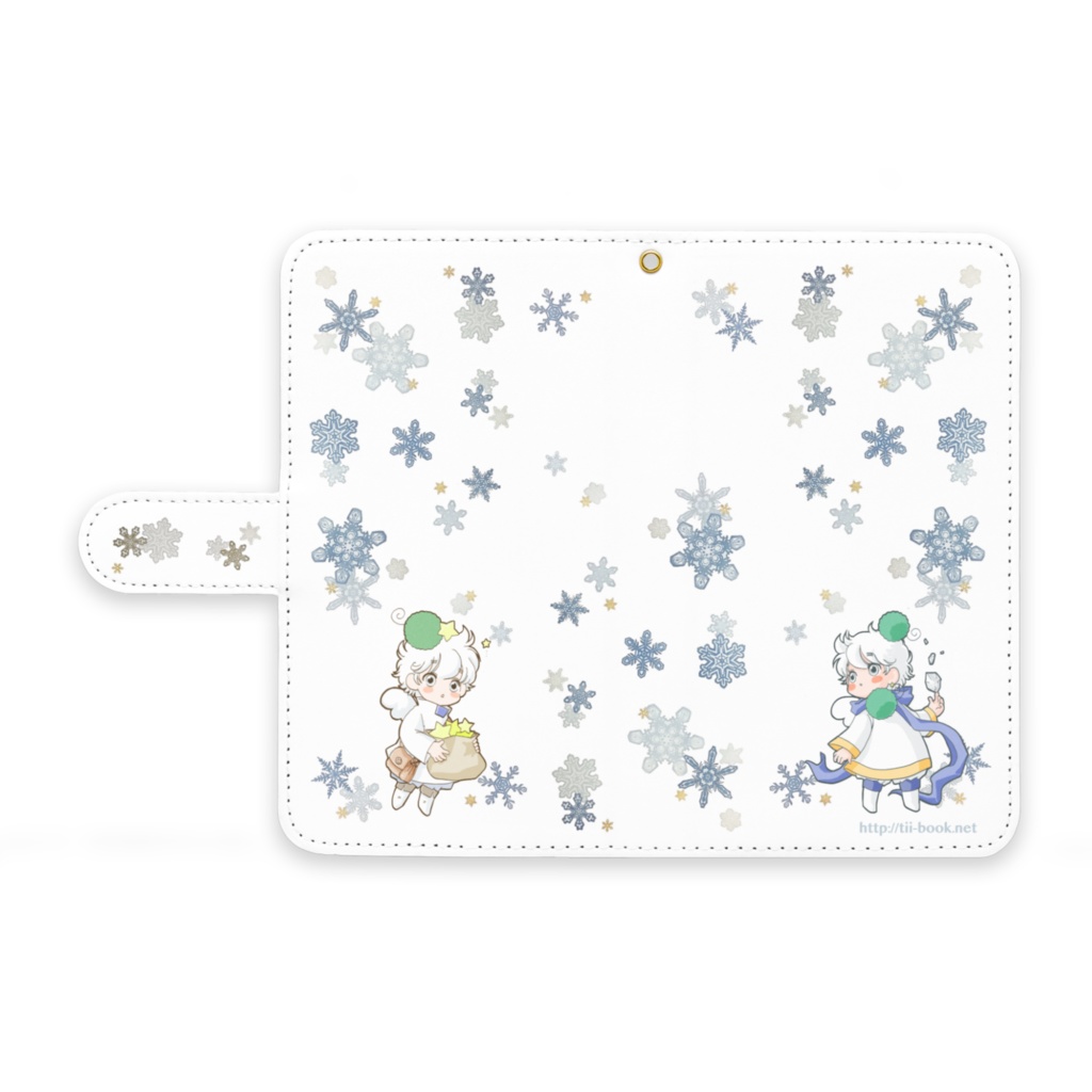 まいにちぃイラスト手帳型Android携帯用ケース