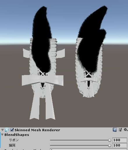 【VRChat向け】猫耳ヘッドドレス(猫耳取り外し可)