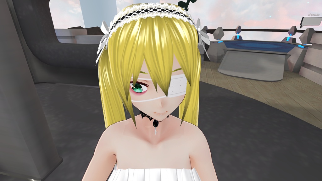 【VRChat向け】猫耳ヘッドドレス(猫耳取り外し可)