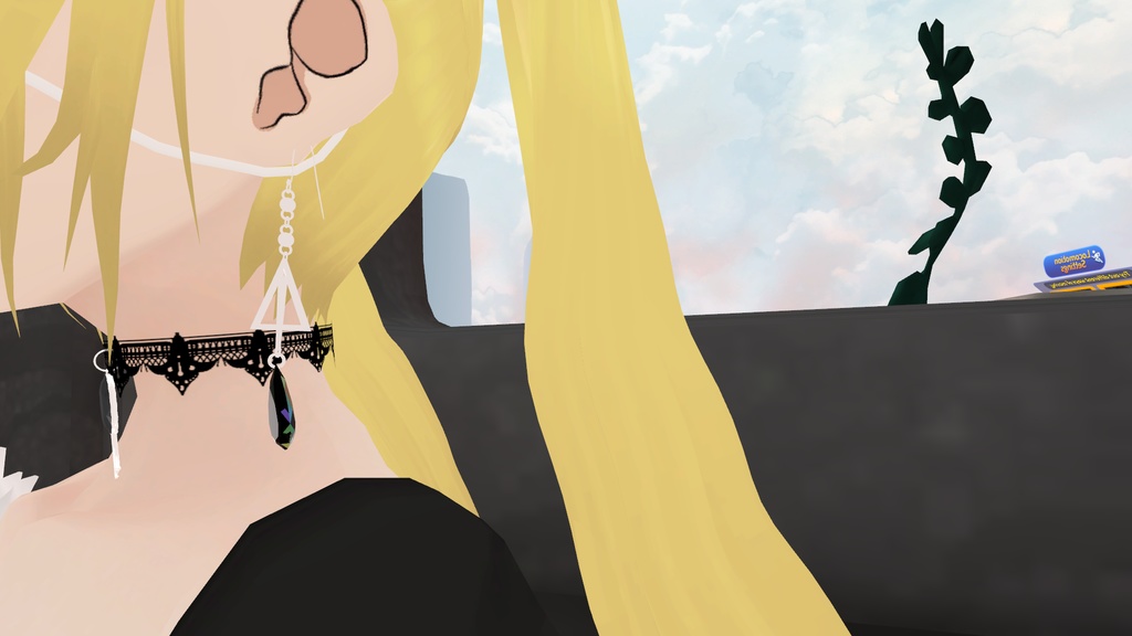 【VRChat向け】六芒星ピアス