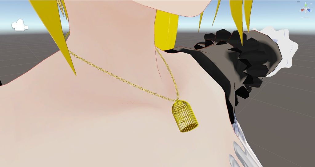 【VRChat向け】鳥籠ペンダント